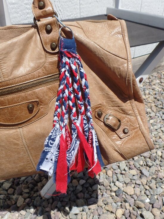 Hand Crafted Handbags - Hand Crafted Clip On Textile MINI Swag